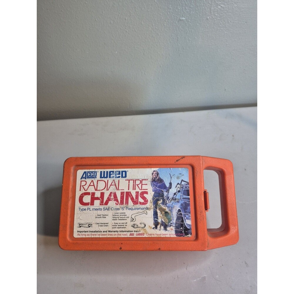 Vintage Acco Tire Chains Snow Chains w/ Case – Size 1150